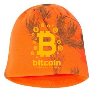 Bitcoin Cryptocurrency Logo Kati - Camo Knit Beanie