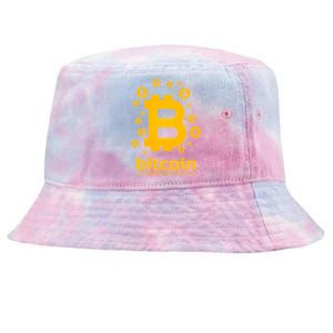 Bitcoin Cryptocurrency Logo Tie-Dyed Bucket Hat