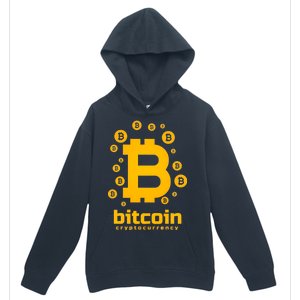 Bitcoin Cryptocurrency Logo Urban Pullover Hoodie