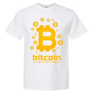 Bitcoin Cryptocurrency Logo Garment-Dyed Heavyweight T-Shirt