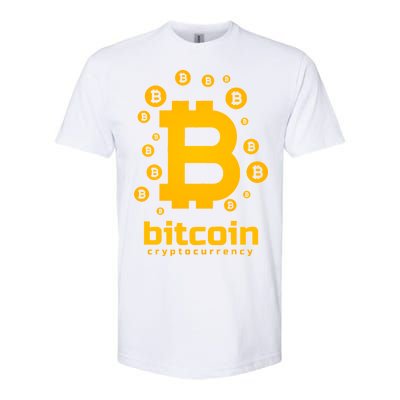 Bitcoin Cryptocurrency Logo Softstyle® CVC T-Shirt