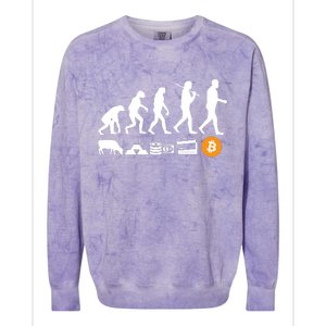 Bitcoin Evolution Colorblast Crewneck Sweatshirt