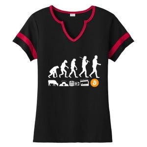 Bitcoin Evolution Ladies Halftime Notch Neck Tee