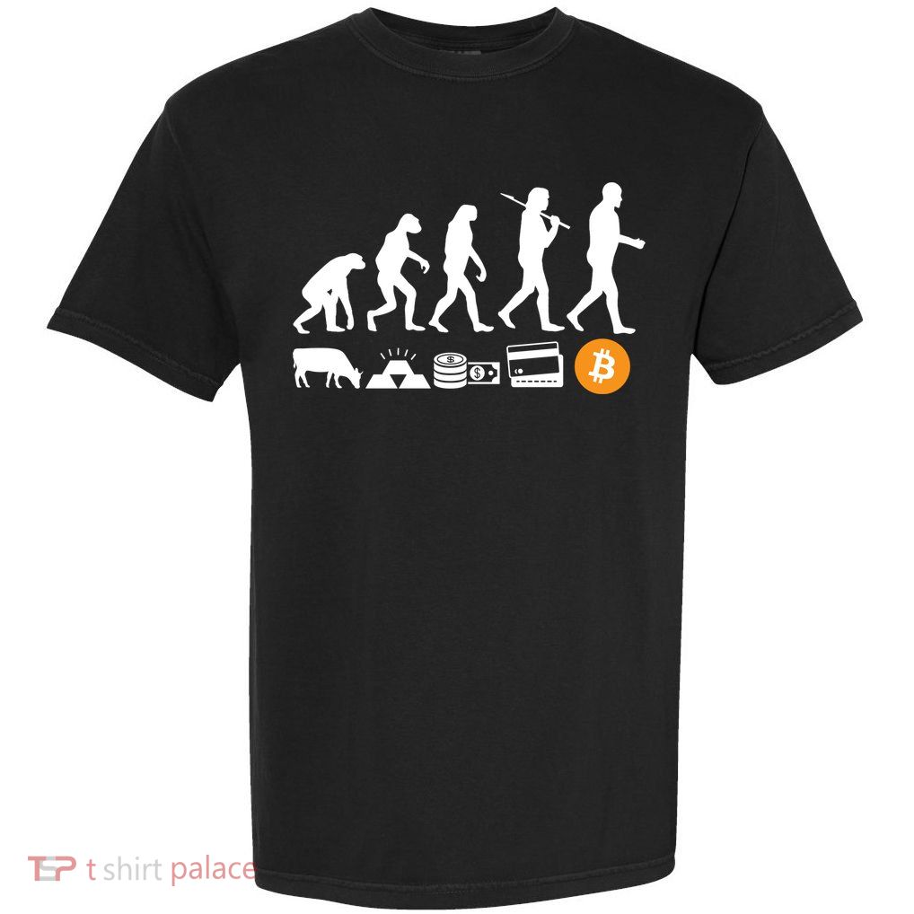 Bitcoin Evolution Garment-Dyed Heavyweight T-Shirt