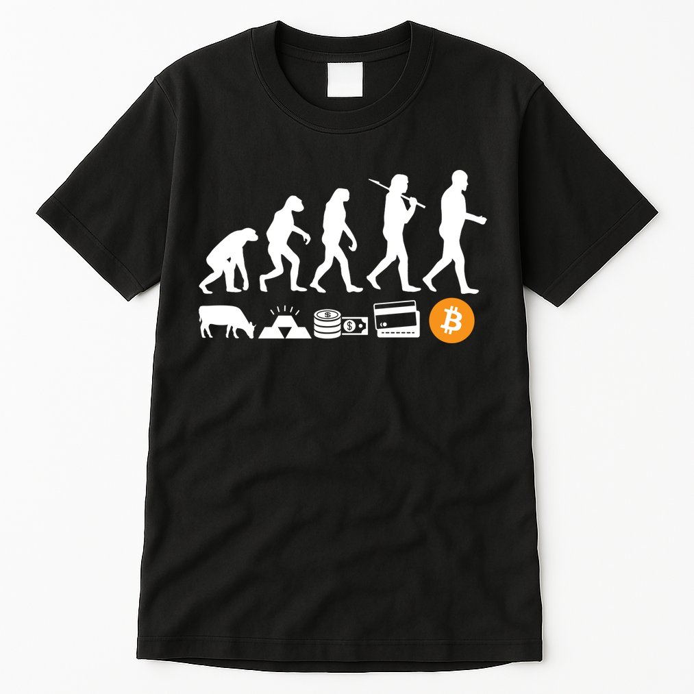 Bitcoin Evolution Tall T-Shirt