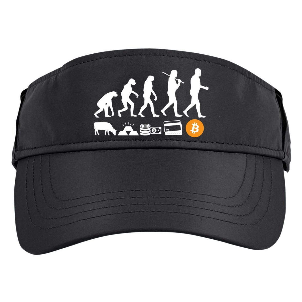 Bitcoin Evolution Adult Drive Performance Visor