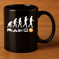 Bitcoin Evolution 11oz C Handle Ceramic Mug