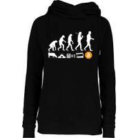 Bitcoin Evolution Womens Funnel Neck Pullover Hood