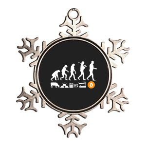 Bitcoin Evolution Metallic Star Ornament