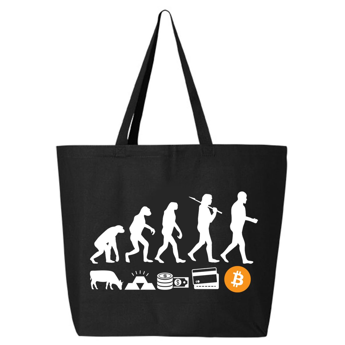 Bitcoin Evolution 25L Jumbo Tote