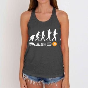 Bitcoin Evolution Women's Knotted Racerback Tank