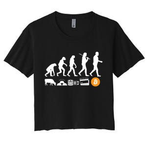 Bitcoin Evolution Women's Crop Top Tee