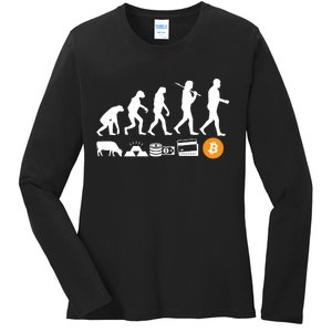 Bitcoin Evolution Ladies Long Sleeve Shirt