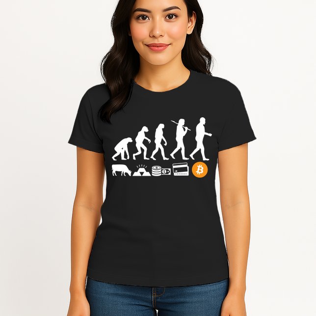 Bitcoin Evolution Womens T-Shirt