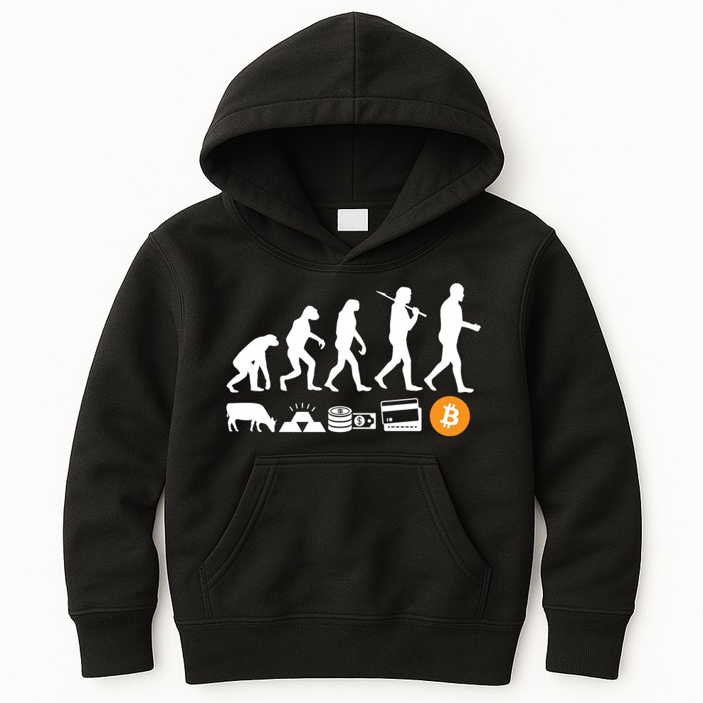 Bitcoin Evolution Kids Hoodie