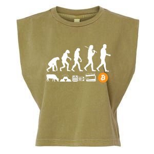 Bitcoin Evolution Garment-Dyed Women's Muscle Tee