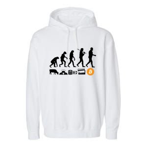 Bitcoin Evolution Garment-Dyed Fleece Hoodie