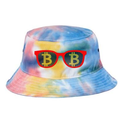 Bitcoin Glasses Tie Dye Newport Bucket Hat