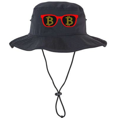 Bitcoin Glasses Legacy Cool Fit Booney Bucket Hat