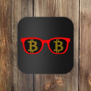 Bitcoin Glasses Coaster