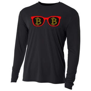 Bitcoin Glasses Cooling Performance Long Sleeve Crew