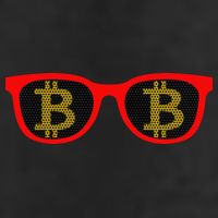 Bitcoin Glasses Golf Towel