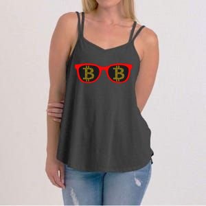 Bitcoin Glasses Women's Strappy Tank