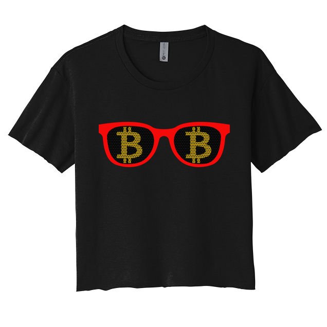 Bitcoin Glasses Crop Top