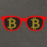 Bitcoin Glasses Cotton Canvas Backpack