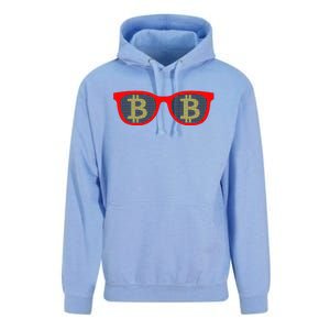 Bitcoin Glasses Unisex Surf Hoodie