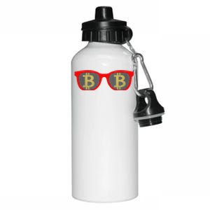 Bitcoin Glasses Aluminum Water Bottle