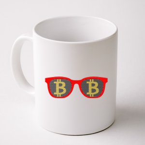 Bitcoin Glasses Coffee Mug