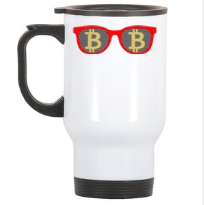 Bitcoin Glasses Stainless Steel Travel Mug