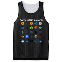 Bitcoin Litecoin Gotta Hodl Em All Cryptocurrency Logos Mesh Reversible Basketball Jersey Tank