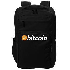 Bitcoin Logo Impact Tech Backpack