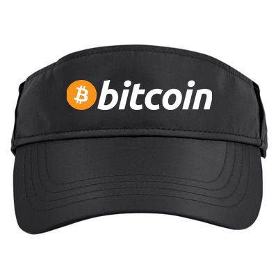 Bitcoin Logo Adult Drive Performance Visor