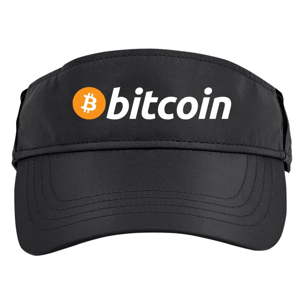 Bitcoin Logo Adult Drive Performance Visor