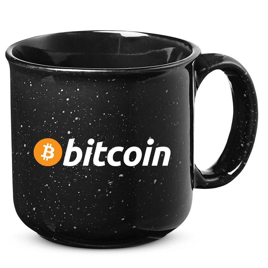 Bitcoin Logo 15oz Campfire Ceramic Mug