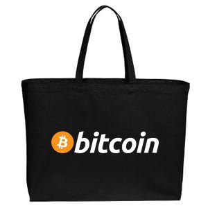 Bitcoin Logo Cotton Canvas Jumbo Tote