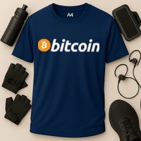 Bitcoin Logo Cooling Performance Crew T-Shirt