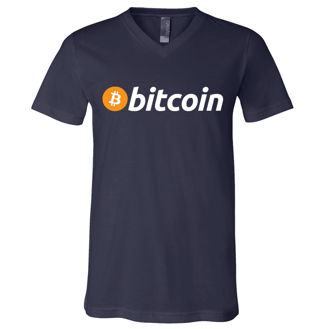 Bitcoin Logo V-Neck T-Shirt
