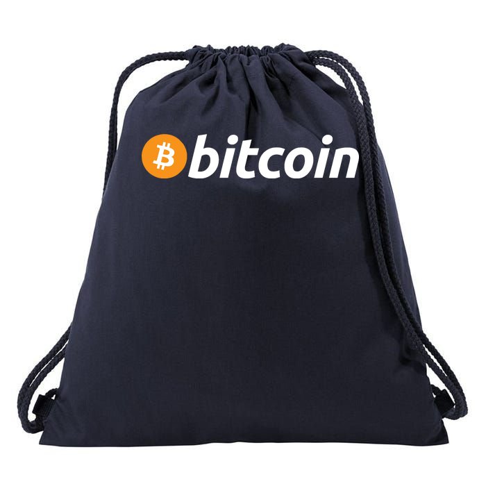 Bitcoin Logo Drawstring Bag