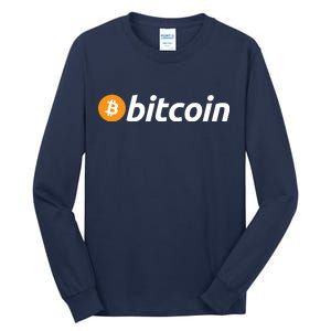 Bitcoin Logo Tall Long Sleeve T-Shirt