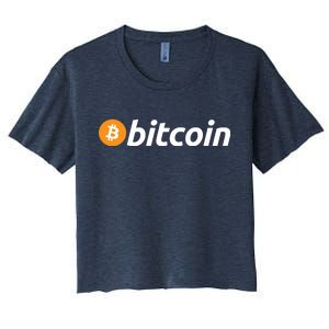 Bitcoin Logo Women's Crop Top Tee