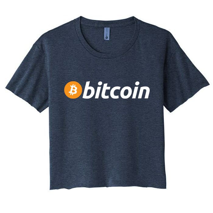 Bitcoin Logo Women's Crop Top Tee
