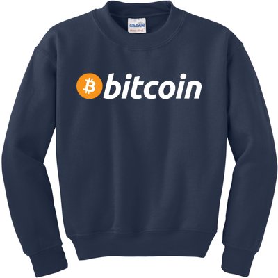 Bitcoin Logo Kids Sweatshirt