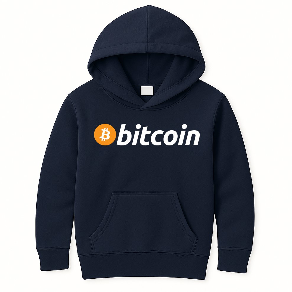Bitcoin Logo Kids Hoodie