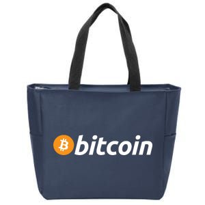 Bitcoin Logo Zip Tote Bag