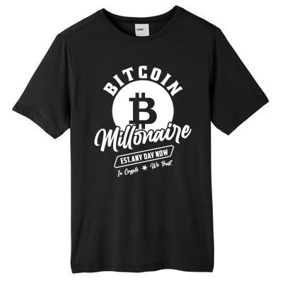 Bitcoin Millionaire In Crypto We Trust Tall Fusion ChromaSoft Performance T-Shirt