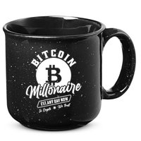 Bitcoin Millionaire In Crypto We Trust 15oz Campfire Ceramic Mug